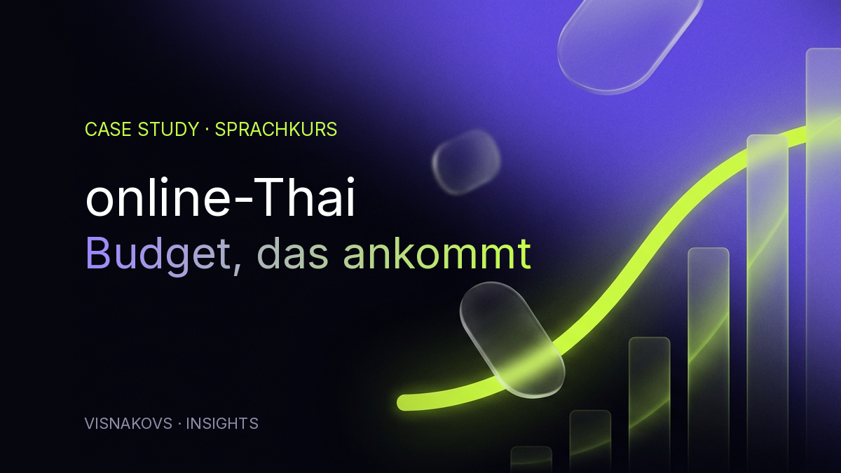 Google-Ads-Case-Study für online-Thai: Such-CTR von 1,02 % auf 17,35 %.