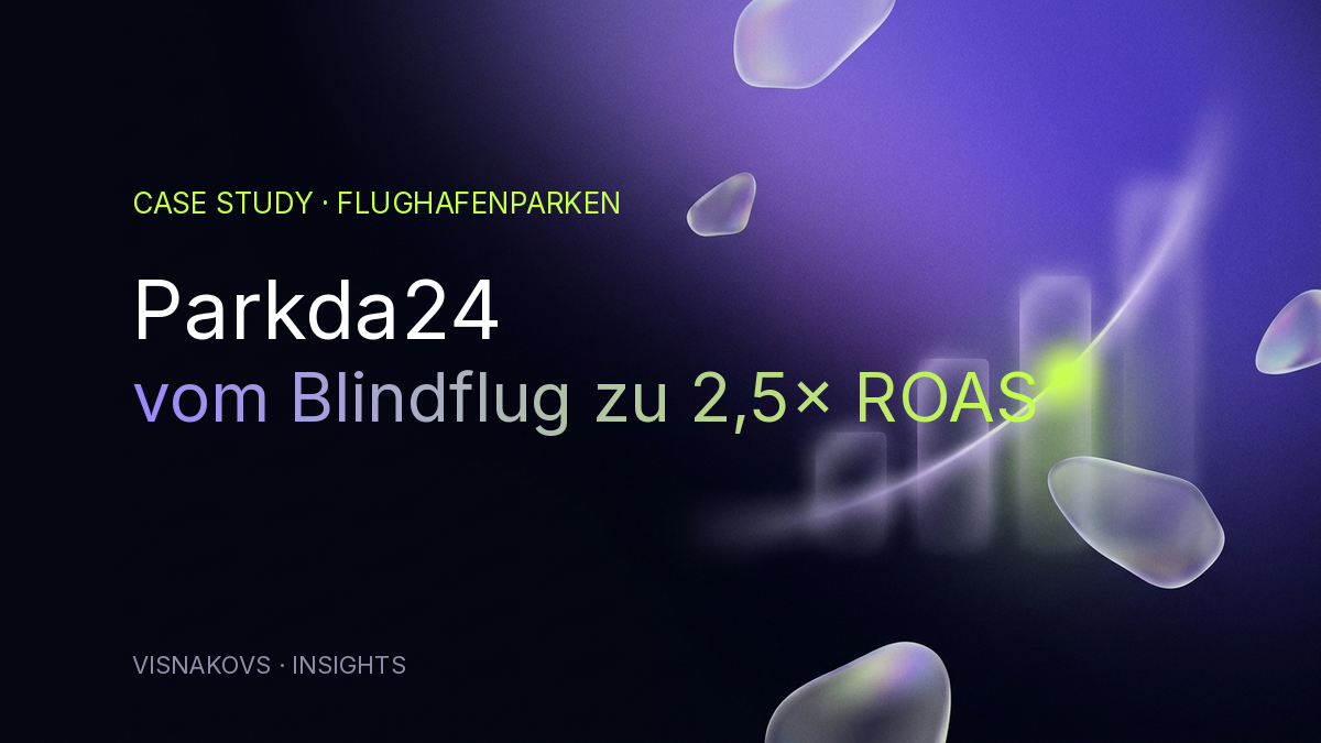 Parkda24 Case Study — 2,5× ROAS und 827.917 € getrackter Buchungswert