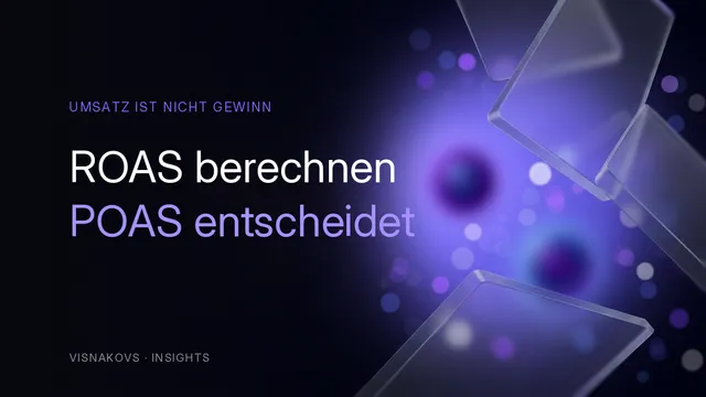 Cover: ROAS berechnen — Formel, Break-even und die POAS-Perspektive