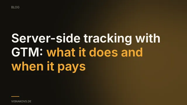 Server-side tracking with Google Tag Manager: data flowing from the browser through your own tagging server on to Google Ads and Meta