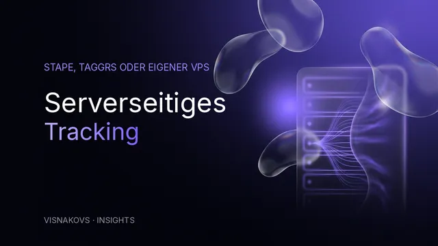 Serverseitiges Tracking mit dem Google Tag Manager: Datenfluss vom Browser über den eigenen Tagging-Server zu Google Ads und Meta