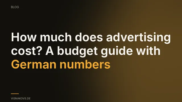 Budget guide for what advertising costs, from margin to channel choice