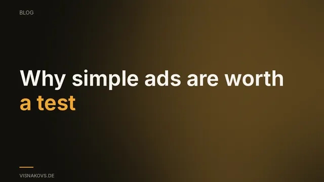 Talk slide: why ugly ads outperform polished productions